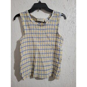 vintage Lemon Grass smocked tank top AI34